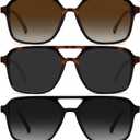Retro Aviator Sunglasses for Women Men Trendy Square Plastic Shades Vintage Stylish Look Western Sunnies Summer