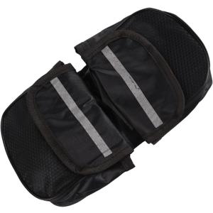 Cycling Frame Front Double Side Bag, Bicycle Bike Cycling Frame Pannier Saddle Front Tube Bag Double Side Pouch for Containing Towel, Sunglasses(Black)
