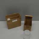 VanEnjoy Clear Toothbrush Cup Glass Toothbrush Holder for Bathroom, Unique Toothbrush Holder