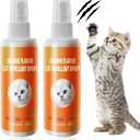 KPOAPERA Cat Deterrent Spray - Indoor Effective Cat Deterrent to Keep Cats Away, Stop Cat Urination and Scratching - Training Aid for Furniture, Sofas, Rugs, Curtains (Yellow, 2)