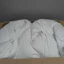 puredown® Goose Feathers and Down White Pillows with 100% Soft Cotton Cover, Bed Sleeping Hotel Collection Pillows Set of 2 King Size