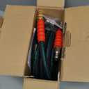 POHIR 3/8 Inch Pressure Washer Hose 25 FT with Adapter Set, 4800PSI Hot and Cold Water Max 248F, High Tensile Wire Heavy Duty Commercial Grade Hose, 2pcs M22 14mm to 3/8 Quick Connect Accessories