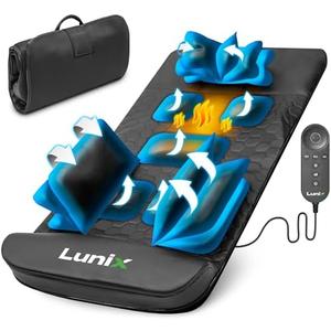 Lunix LX27 Heated Stretching Mat Massager – Upper Body Massage Mat Back Stretcher for Pain Relief, Deep Tissue Lumbar Massager for Flexibility & Recovery