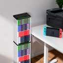 Nargos Video Game Storage Stand Tower for PS5/ PS4/ PS3/ Xbox Series S & X/Xbox one Game, Universal Game Disc Holder Vertical Blu Ray Case Organizer (White)
