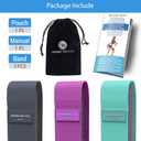 Desire Deluxe Premium Resistance Bands Set  Fabric Stretch Bands for Strength Training, Physical Therapy, Pilates & Yoga, Non-Slip Workout Bands for Men & Women (3 Pack)