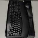 Wireless Keyboard and Mouse Combo, EDJO 2.4G Full Size Wave Keys Ergonomic Keyboard with Wrist Rest and 3-Level DPI Adjustable Wireless Ergonomic Mouse for Windows, Mac OS Desktop/Laptop/PC(Black)