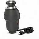 Garbage Disposal – 3/4 HP Continuous Feed Food Waste Disposer, Gray, Includes Air Switch & Accessories, Easy Install, Kitchen Trash Compactor