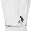 CreativeWare 3 Gallon Beverage Dispenser with Base Ice Cylinder Sleeve