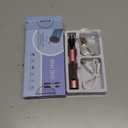 3-Speed Cordless Mini Drill Pen With 8 Small Drill Bits,Rechargeable Electric Hand Drill Pin Vise,Resin Drill Set For Jewelry Making,Resin,Plastic,Wood,Keychains DIY (PINK)