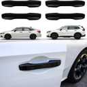 Thenice for 11th Gen Civic Door Handle Cover Snap-on No Tape Exterior Handle Protection Compatible with Honda Civic 2026 2025 2024 2023 2022 Accessories, Accord CR-V HR-V 2023-2026 -Piano Black
