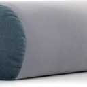 Deluxe Comfort Mooshi Squish Microbead Bed Pillow, 14" x 7" - Airy Squishy Soft Microbeads - Eighteen Fun Bubbly Colors To Choose From - Cuddly And Fun Dormroom Accessory - Bed Pillow, Space Grey