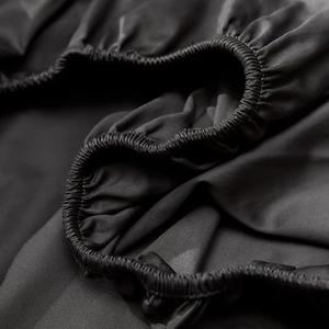 Black Stretch Spandex Universal Cover with Drawstring Edge, No Size