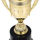 Golden Trophy Plastic Golden Cup Award Trophies Cup Winner Award Trophies Cup Achievement Prize Award for Office Sports