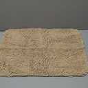 Arotive Bathroom Rugs 24x16, Extra Soft Absorbent Shaggy Chenille Bath Rugs, Machine Washable Rubber Backing Non-Slip Bath Mats for Bathroom Floor Tub and Shower, Home Decor Accessories, Beige