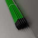 Driveway Markers Snow Stakes 48 inch Green Plow Stakes Reflective Fiberglass, Pack of 25 for Parking Lots, Walkways