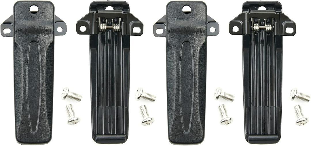 4 Pack KBH-10 Belt Clip Compatible for Kenwood TK-270G TK-272G TK-2100 TK-2118 TK-3206 TK-3207 TK-280 TK-290 TK-2302 Radio
