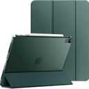 JETech Case for iPad Air 13-Inch M4/M3/M2 (2026/2025/2024), Slim Stand Hard Back Shell Smart Cover with Auto Wake/Sleep (Midnight Green)