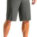 G Gradual Men's Golf Shorts 12" Long with 4 Pockets Lightweight Casual Knee Length Short Quick Dry Hiking Work Travel Shorts (Grey Sage,34)