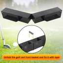 XUANYUDG0769 Golf Cart Front Inner Basket Mesh Storage Tray Organizer Extended Additional Storage for Golf Carts