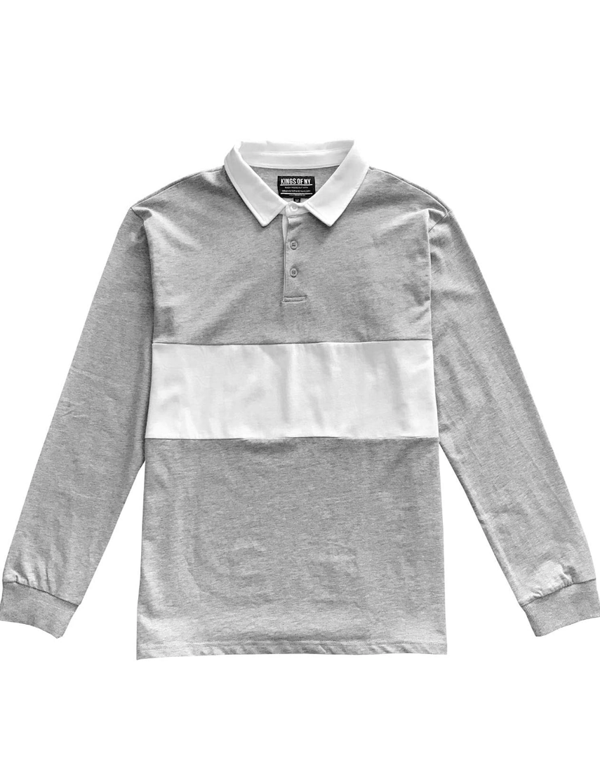 Classic Mens Long Sleeve Sports Polo (Pack Of 4, XS, Grey)