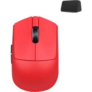 Darmoshark M5PRO Mini Wireless Gaming Mouse,Tri-Mode 8K/Bluetooth Mouse Up to 30000DPI,PAW3950 Optical Sensor Lightweight 38g,5 programmable Button,Computer Mouse for Laptop,PC,Mac-Red