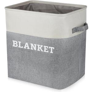 Lukeline Blanket Storage Basket for Living Room, Laundry Hamper Closet Organizers Nursery Storage, Large Storage Basket Blanket Organizers and Storage, Decorative Basket for Home Decor Shelves