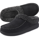 ULTRAIDEAS Men's Nealon Moccasin Clog Slipper, Slip on Indoor/Outdoor House Shoes Size UK 8-9