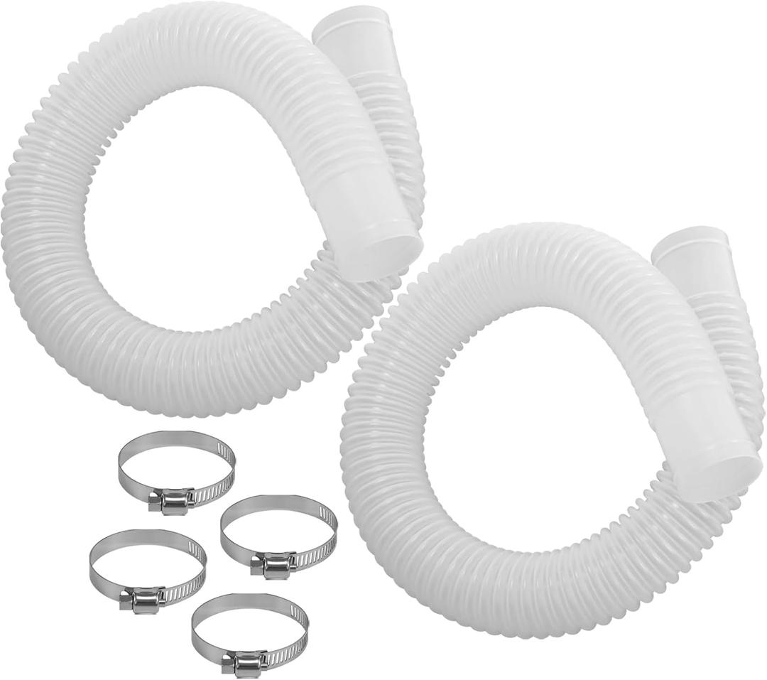 Pool skimmer hose 1.5 inch x 3ft Replacement for Intex pool hose, Above Ground Pool Skimmer Pump Transfer Hose Part # 10531,2 Pack