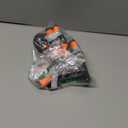 Dog Shoes for Large Dogs, 360Anti Slip Medium Dog Boots & Paw Protectors Winter Snowy, Waterproof 4Pcs Dog Booties with Reflective Strips (Size 1: 1.57''x2.09''(W*L), Orange)