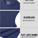 TACVASEN Tank Top for Men Moisture Wicking Cotton Sleeveless Shirts Muscle Gym Workout Causal Summer Tank Tops (Blue, XXL)