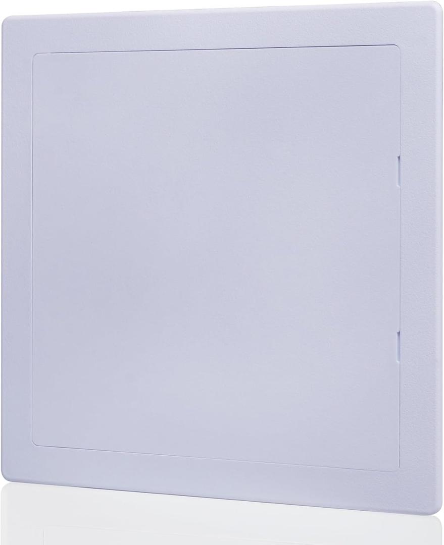 Suteck Plumbing Access Panel for Drywall Ceiling 12 x 12 Inch Reinforced Plastic Wall Access Doors Removable Hinged White