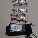 NORPERWIS 5 Pairs Reading Glasses Spring Hinge Blue Light Blocking Readers Glasses for Men and Women (Mix Color-1, 2.50)