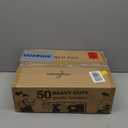 HOUSE DAY Black Plastic Hangers 50 Pack, Slim Space Saving, Non Slip Hangers with Rubber Pads, Sturdy Coat Hanger for Closet, S-Shaped Clothes Hanger for Shirt, Suit, Pant, Skirt