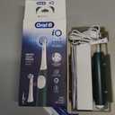 Oral-B Rechargeable Electric Toothbrush, iO2 Starter Kit, 3 Cleaning Modes, Automatic Pressure Sensor to Protect Gums, 2 Brush Heads, Forest Green