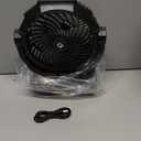 FRIZCOL 3-in-1 Camping Fan - Portable Fans Rechargeable - 36000mAh Battery Powered Fan with Light & Remote for Indoor, Outdoor, Tent, Travel, Fishing, Jobsite, Gifts for Men Dad Him - Black, Large