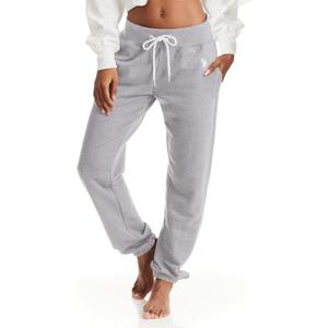 U.S. Polo Assn. Womens Sweatpants with Pockets, French Terry Womens Joggers or Cuffed Leg Sweats (Large, Heather-grey)