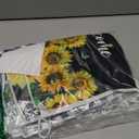 Bencailor 12 Pcs Sunflower Kitchen Towels Set Dish Spring Dish Hand Towels Buffalo Plaid Hand Cloths Reusable Seasonal Dishcloths for Summer Home Kitchen(Yellow,Sunflower)