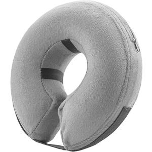 BENCMATE Inflatable Dog Cone Collar Alternative, Soft Dog Cone for Small Medium Large Dogs and Cats, Neck Recovery ECollar Donut Collar After Surgery (XXLarge, Grey)