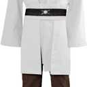 GOLDSTITCH Men Tunic Robe Knight Fancy Cool Cosplay Costume (M)