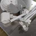 EZ-Chill 16 Oscillating Pedestal Fan, 3-speed Options, 90-Degree Oscillating Head, Adjustable Height and Tilt, Powerful Air Flow, White, MTSP15-16AZ