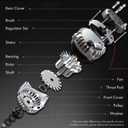 A-Premium Alternator Compatible with Ford Focus 2000-2004 L4 2.0L, Escape 2001-2004 L4 2.0L & Mazda Tribute 2001-2004 L4 2.0L DOHC, 110Amp 12Volt CW 6-Groove Pulley