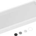 Silicone Countertop Tray  Large 11.8 Bathroom Vanity Organizer for Soap Dispenser, Lotion Bottles, Perfume, Candles, Keys  Shatterproof Sink Tray