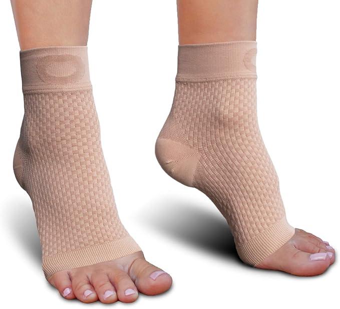 Plantar Fasciitis Socks with Arch Support for Men & Women - Best Ankle Compression Socks for Foot and Heel Pain Relief - Better Than Night Splint Brace, Orthotics, Inserts, Insoles, M