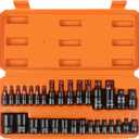 DISEN 31-Piece Torx Bit Socket and Female External Socket Set, Premium CR-V & S2 Alloy Steel, Star T8-T70 & E-Torx E4-E24,Impact Socket Adapter Set,High Torque Laser Marked for Automotive Mechanic