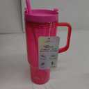 Fuelmate 40oz tumbler with rotating cover - Transparent Pink