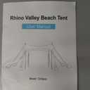 Osoeri Beach Tent, Camping Sun Shelter UPF50+ with 8 Sandbags, Sand Shovels, Ground Pegs & Stability Poles, Outdoor Shade Beach Canopy for Camping Trips, Fishing, Backyard Fun or Picnics 10x10