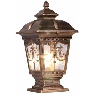 Outdoor Square Pillar Lights - Waterproof Aluminum Glass Modern Pillar Lights for Villa Garden Park Lighting
