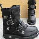 Milwaukee Leather MBM9040W Men's Black 'Wide Width' 6-inch Classic Engineer Motorcycle Leather Boots with Side Zipper - 13W (13 Wide)