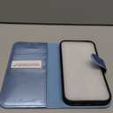 TUCCH Case Wallet for iPhone 15, [RFID Blocking] 4 Card Holder Stand [Shockproof TPU Interior Case] PU Leather Magnetic Protective Flip Cover Compatible with iPhone 15 5G 6.1", Shiny Light Blue