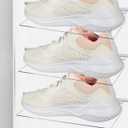 STOBAZA Transparent Display Shoe Holder 8-Pack 9.84X4.72 Inches Wall Mounted Slatwall Shelves for Retail Store and Home Shoe Organization